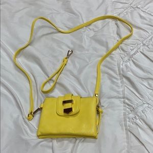 Brand new yellow or dusty purple crossbody purse